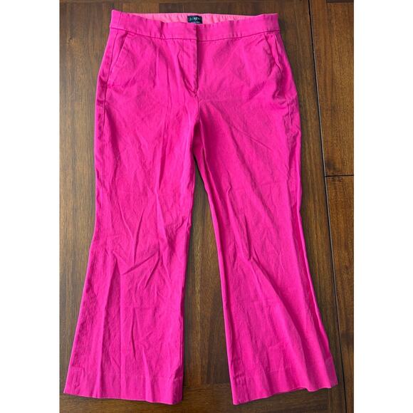 J. Crew Women's Pink Wide Leg Business Kelsey Pant Size 10 - Picture 3 of 6